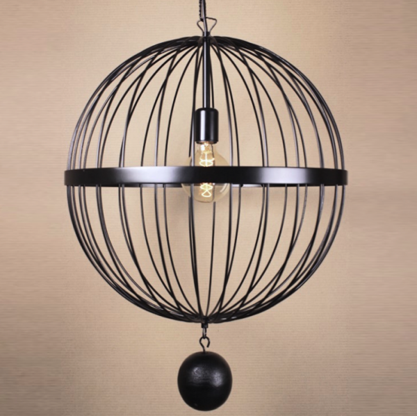 Подвесной светильник Wire Cage Pendant Spher Black Черный Подвесной светильник Wire Cage Pendant Spher Black Черный в Костроме | Loft Concept