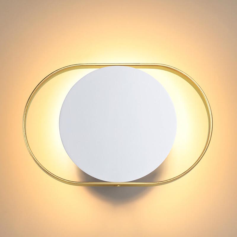 Бра Globo Ocular Sconce Oval White Золотой Белый Бра Globo Ocular Sconce Oval White Золотой Белый в Костроме | Loft Concept