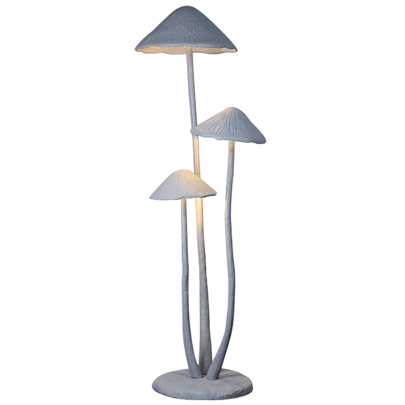 Торшер в виде грибов Floor lamp three mushrooms Серый Торшер в виде грибов Floor lamp three mushrooms Серый в Костроме | Loft Concept