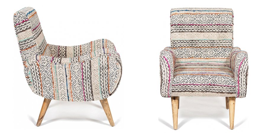 Кресло KELIM Pattern Brown Chair Кресло KELIM Pattern Brown Chair - Loft-Concept в Костроме
