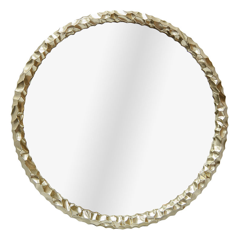 Зеркало Reginald Mirror round champagne Золотой Шампань Зеркало Reginald Mirror round champagne Золотой Шампань в Костроме | Loft Concept