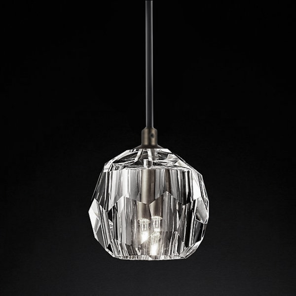 Подвесной светильник Boule De Cristal Single Rod Pendant Chrome Хром Подвесной светильник Boule De Cristal Single Rod Pendant Chrome Хром в Костроме | Loft Concept