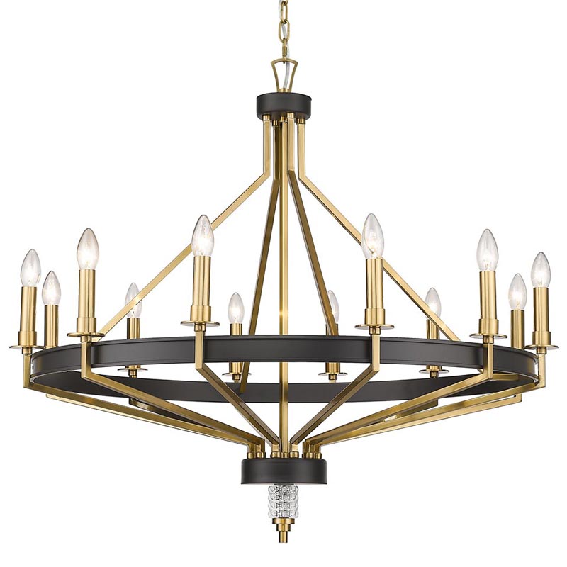 Люстра Fainela Chandelier 96 Латунь Черный Люстра Fainela Chandelier 96 Латунь Черный в Костроме | Loft Concept