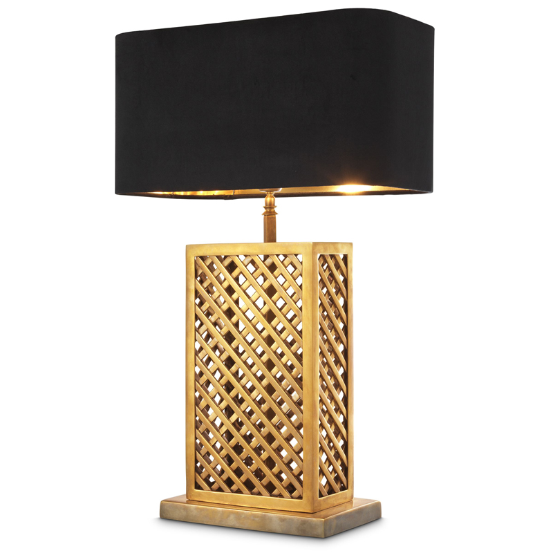 Настольная лампа Eichholtz Table Lamp Idyllwild Винтажная латунь Черный Настольная лампа Eichholtz Table Lamp Idyllwild Винтажная латунь Черный в Костроме | Loft Concept