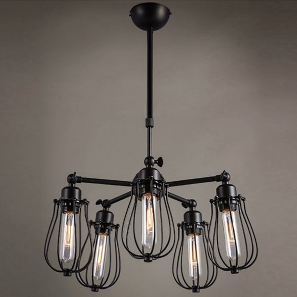 Люстра Loft Marconi Cage Light Черный Люстра Loft Marconi Cage Light Черный в Костроме | Loft Concept