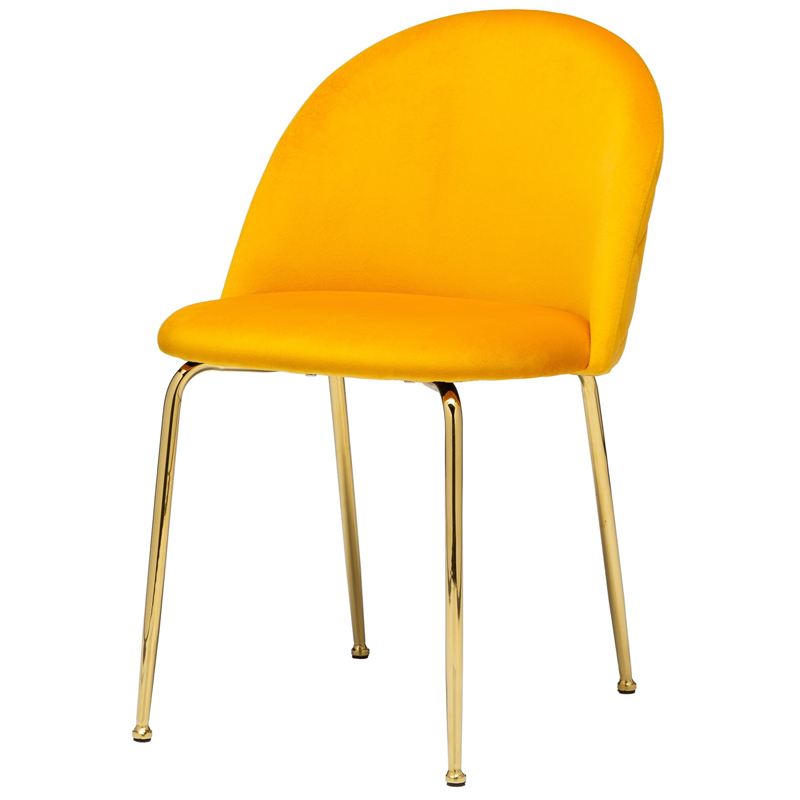 Стул Vendramin Dining Chair yellow Желтый Глянцевое золото Стул Vendramin Dining Chair yellow Желтый Глянцевое золото в Костроме | Loft Concept