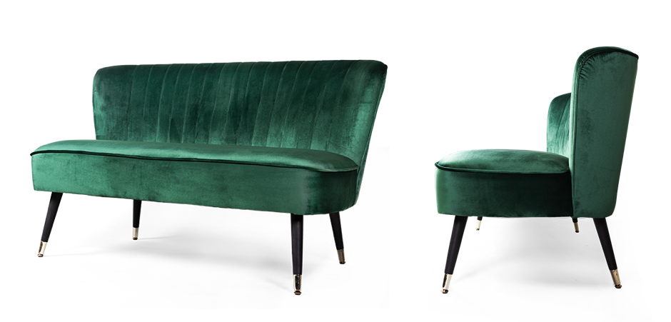 Диван без подлокотников Amelia green Диван без подлокотников Amelia green - Loft-Concept в Костроме
