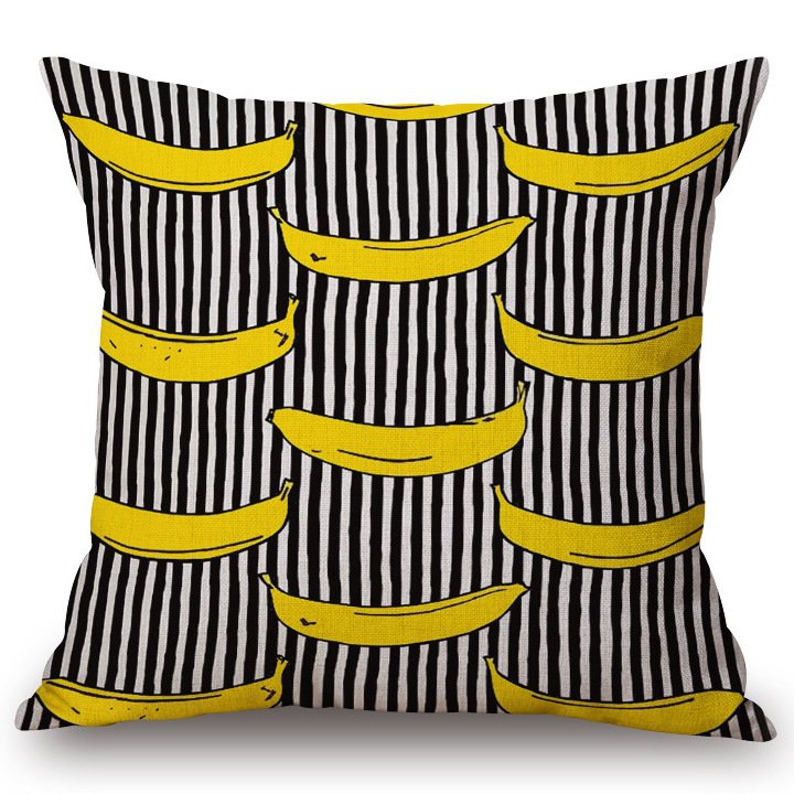 Декоративная подушка Black & White Stripes Декоративная подушка Black & White Stripes в Костроме | Loft Concept