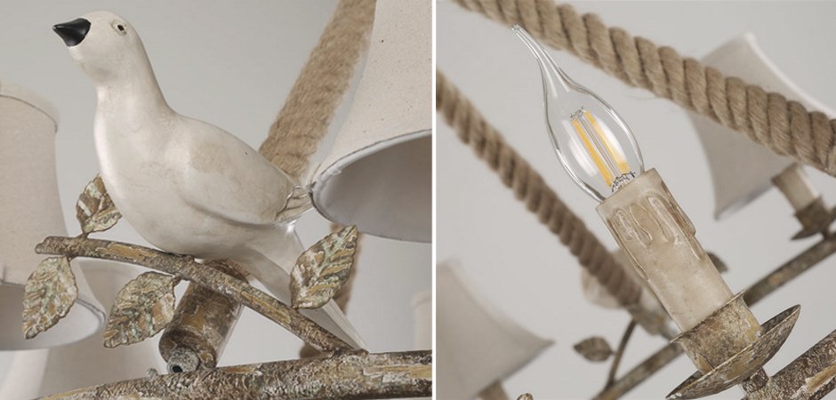 Люстра Norman Bird Forest Patina 6 Люстра Norman Bird Forest Patina 6 - Loft-Concept в Костроме