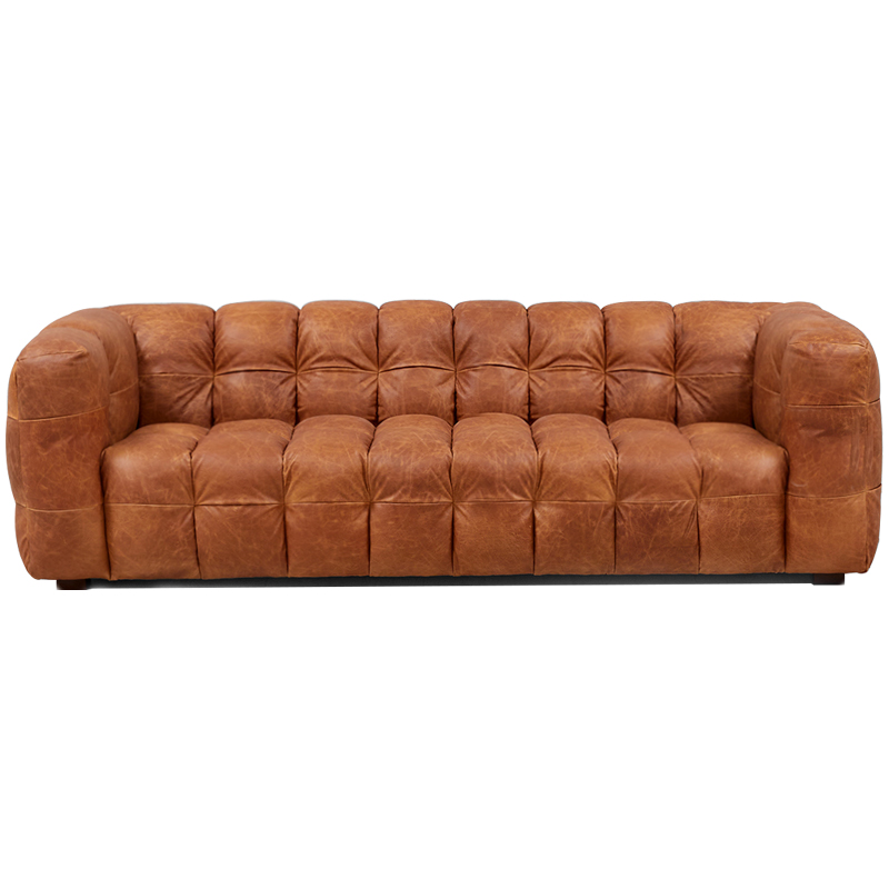 Диван Parks Leather Sofa Карамель Диван Parks Leather Sofa Карамель в Костроме | Loft Concept