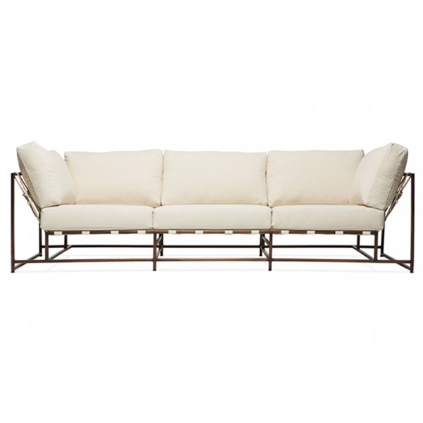 Диван Canvas & Copper Sofa Молочный Диван Canvas & Copper Sofa Молочный в Костроме | Loft Concept