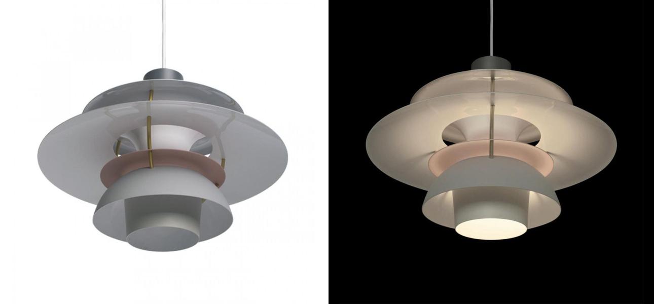 Серый Подвесной Светильник Louis Poulsen PH 5 Poul Henningsen Grey - фото №1