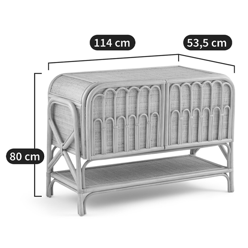 Шкаф-буфет из плетеного ротанга Joelle Wicker Furniture Шкаф-буфет из плетеного ротанга Joelle Wicker Furniture в Костроме