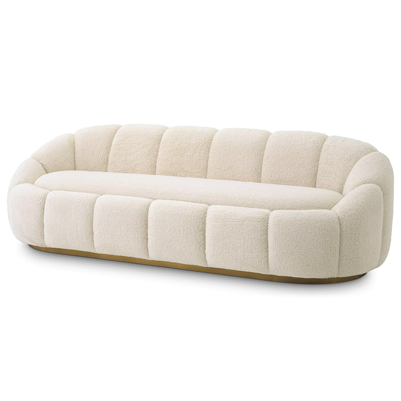 Диван Eichholtz Sofa Inger Brisbane Cream Кремовый Латунь Диван Eichholtz Sofa Inger Brisbane Cream Кремовый Латунь в Костроме | Loft Concept