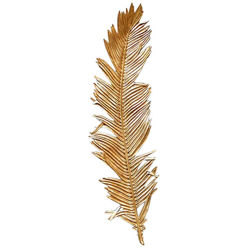Аксессуар на стену Golden Feather Золотой Аксессуар на стену Golden Feather Золотой в Костроме | Loft Concept