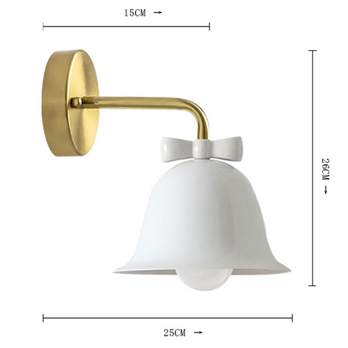 Бра Колокольчик Bell with Bow White Wall Lamp Белый Бра Колокольчик Bell with Bow White Wall Lamp Белый в Костроме