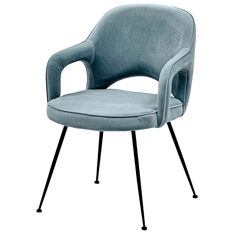 Стул Taube Stool Pastel Blue Голубой пастельный Черный Стул Taube Stool Pastel Blue Голубой пастельный Черный в Костроме | Loft Concept