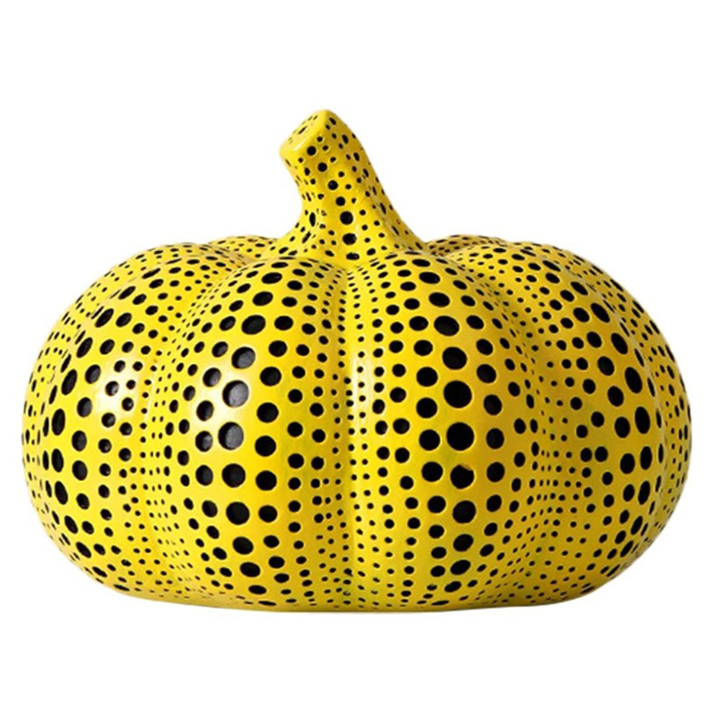 Статуэтка тыквы Kusama Yayoi II Желтый Черный Статуэтка тыквы Kusama Yayoi II Желтый Черный в Костроме | Loft Concept