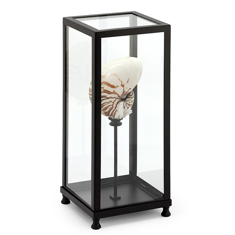 Статуэтка GLASS BOX DECORATION LG Прозрачный Бежевый Черный Статуэтка GLASS BOX DECORATION LG Прозрачный Бежевый Черный в Костроме | Loft Concept