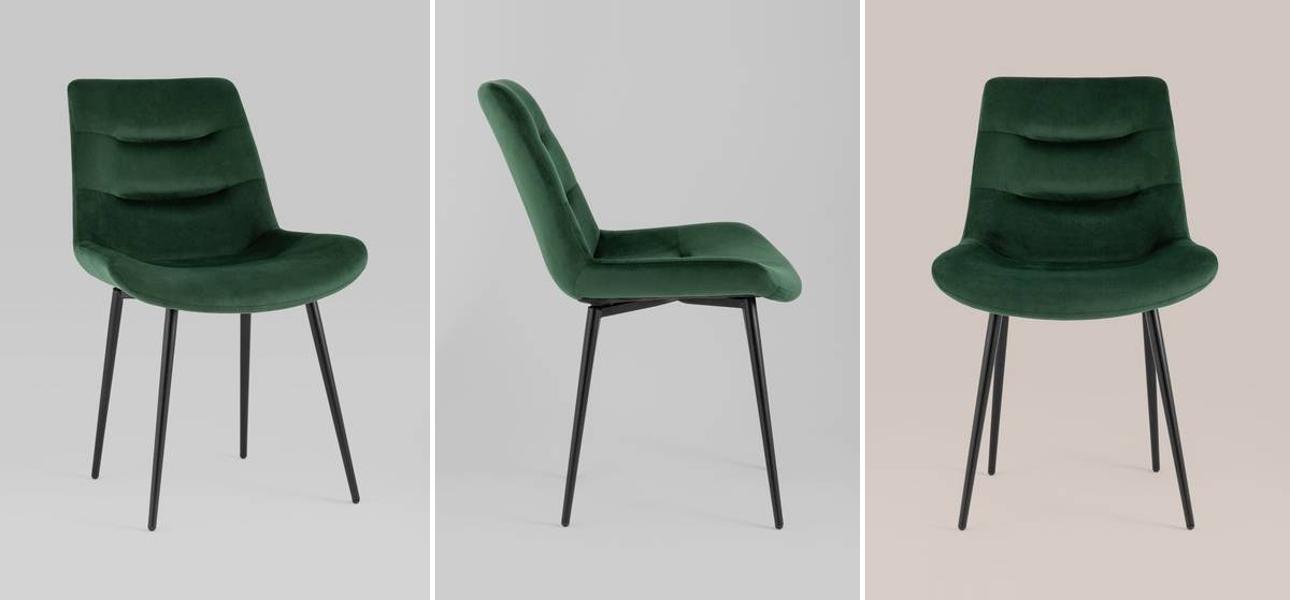 Стул Austin Chair Зеленый Велюр - фото