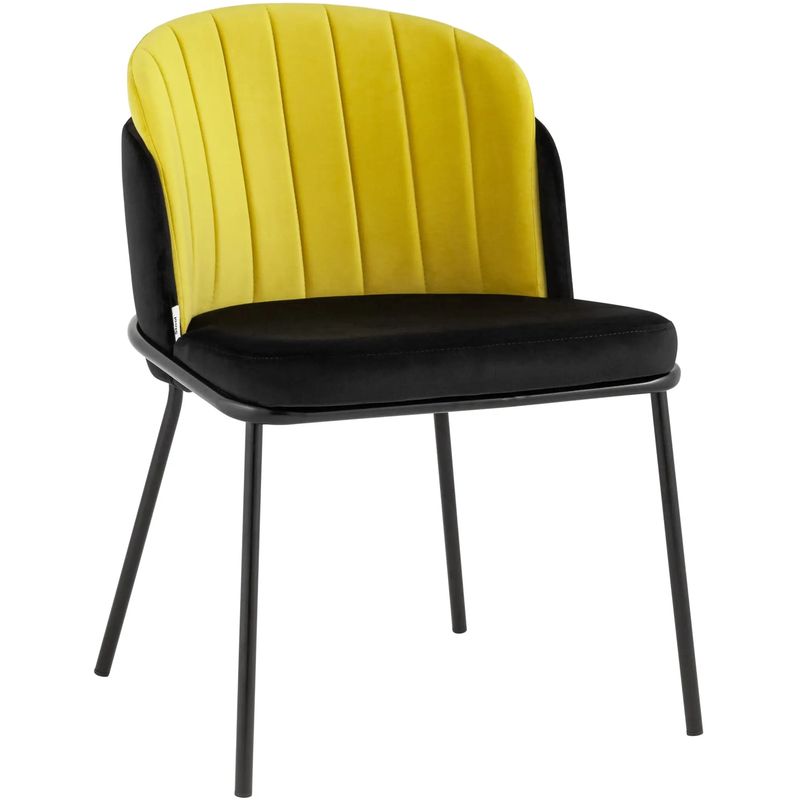 Стул Penelope Chair Желтый Цвет Металлические Ножки Желтый Черный Стул Penelope Chair Желтый Цвет Металлические Ножки Желтый Черный в Костроме | Loft Concept
