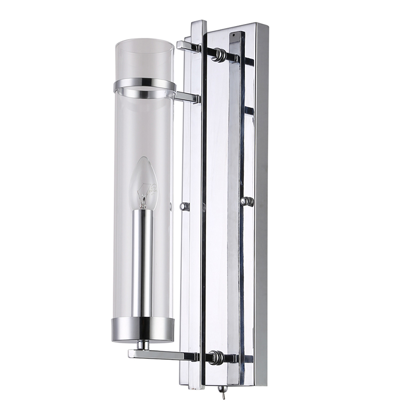 Бра Trondheim Chrome Wall Lamp Хром Прозрачный Бра Trondheim Chrome Wall Lamp Хром Прозрачный в Костроме | Loft Concept