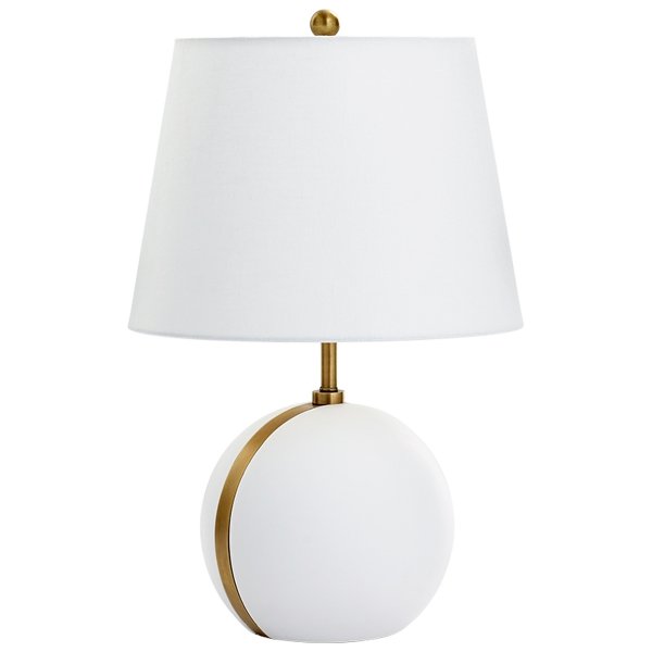 Настольная лампа Cyan Design Snow Moon Table Lamp Белый Настольная лампа Cyan Design Snow Moon Table Lamp Белый в Костроме | Loft Concept