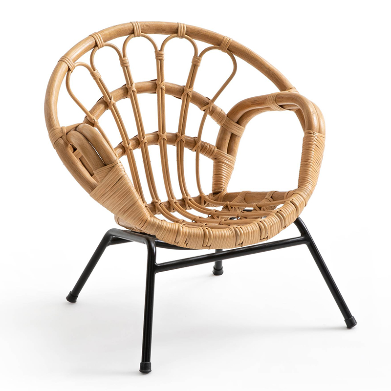 Кресло детское Wicker Baby Chair Бежевый Черный Кресло детское Wicker Baby Chair Бежевый Черный в Костроме | Loft Concept