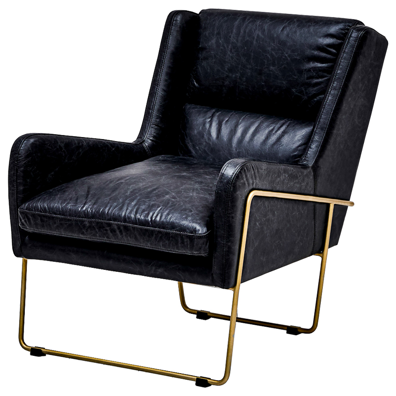 Кресло Grinda Chair Глянцевое золото Черный Кресло Grinda Chair Глянцевое золото Черный в Костроме | Loft Concept