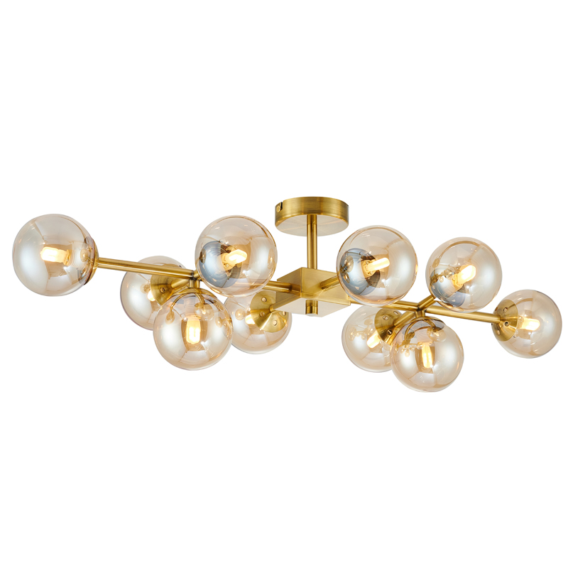 Люстра Berries Chandelier amber 10 Янтарь (Amber) Латунь Люстра Berries Chandelier amber 10 Янтарь (Amber) Латунь в Костроме | Loft Concept