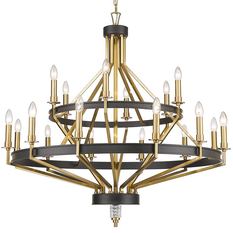 Люстра Fainela Chandelier 105 Латунь Черный Люстра Fainela Chandelier 105 Латунь Черный в Костроме | Loft Concept