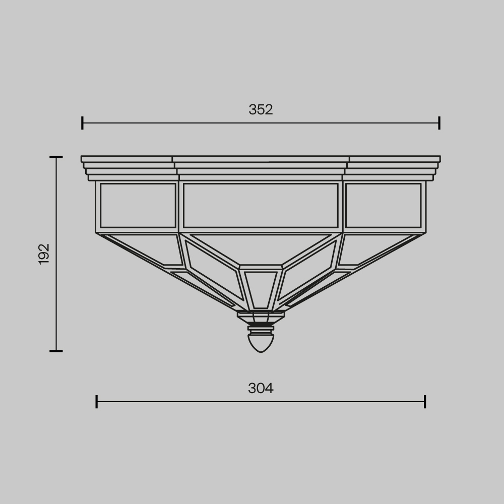 Потолочный светильник Zeil E27X3 в Костроме