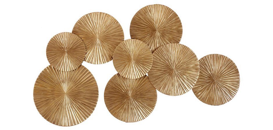 Арт-объект Apollo Gold Wall Plaque Disc Арт-объект Apollo Gold Wall Plaque Disc - Loft-Concept в Костроме