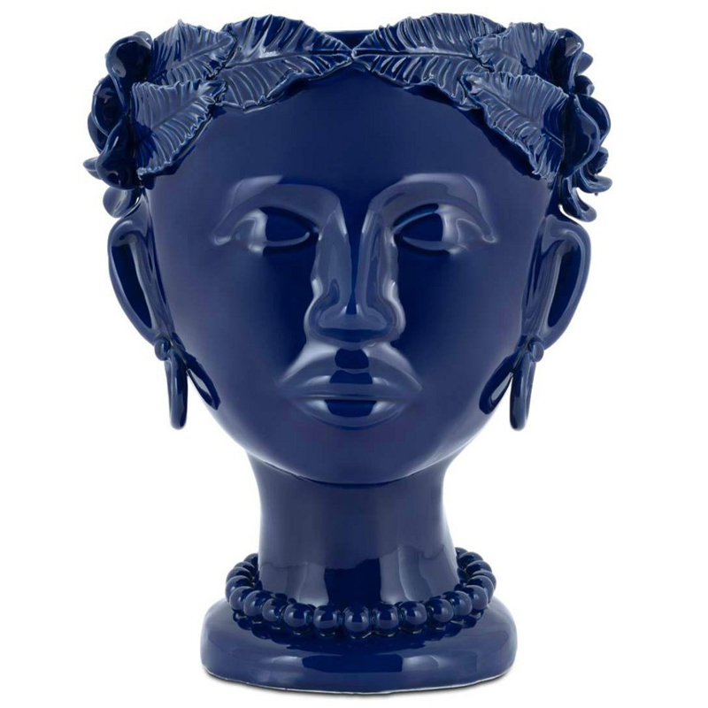 Ваза Vase Selva Mono Blue Синий Ваза Vase Selva Mono Blue Синий в Костроме | Loft Concept
