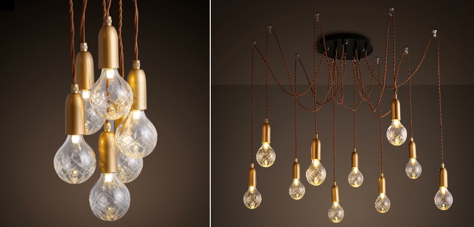 Подвесной светильник lee broom Ceare Crystal Bulb Chandelier Подвесной светильник lee broom Ceare Crystal Bulb Chandelier - Loft-Concept в Костроме