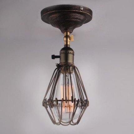 Потолочный светильник Top Loft Cage Pendant Бронза Потолочный светильник Top Loft Cage Pendant Бронза в Костроме | Loft Concept