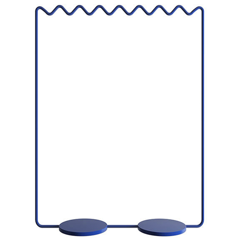 Вешалка Wave-shaped Hanger Rack Blue L Синий Вешалка Wave-shaped Hanger Rack Blue L Синий в Костроме | Loft Concept