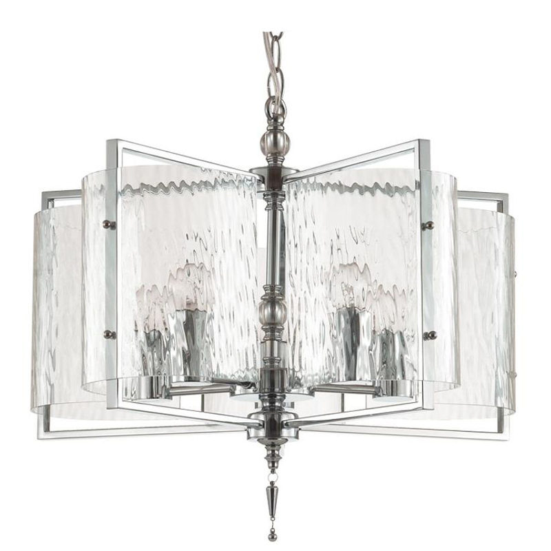 Люстра Karissa Chrome Chandelier 48 Хром Прозрачный (Transparent) Люстра Karissa Chrome Chandelier 48 Хром Прозрачный (Transparent) в Костроме | Loft Concept