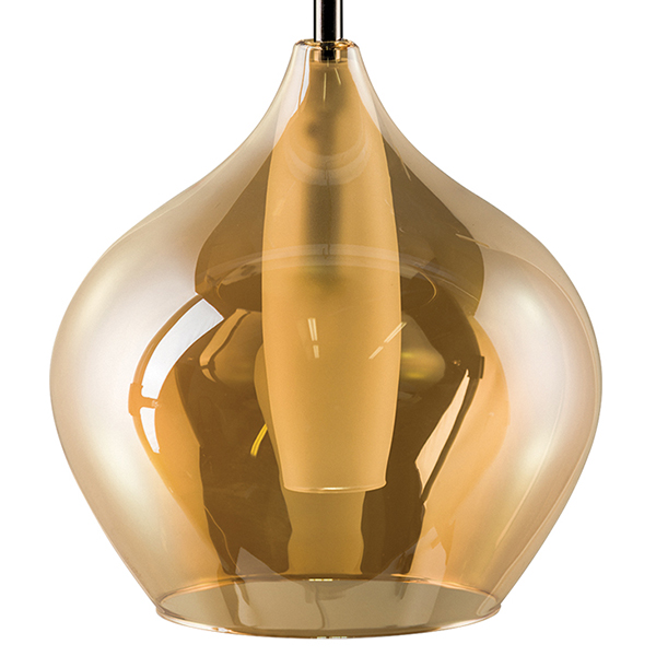 Подвесной светильник Candiano Amber One II Янтарь (Amber) Хром Подвесной светильник Candiano Amber One II Янтарь (Amber) Хром в Костроме | Loft Concept