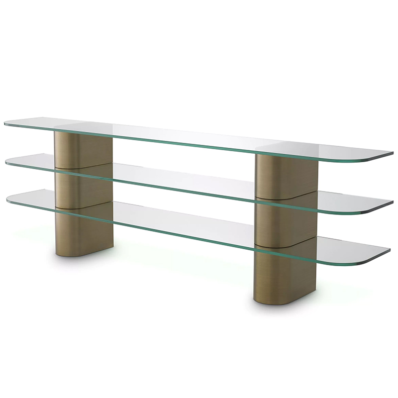 Консоль Eichholtz Console Table Lunden Прозрачное Стекло Латунь Консоль Eichholtz Console Table Lunden Прозрачное Стекло Латунь в Костроме | Loft Concept