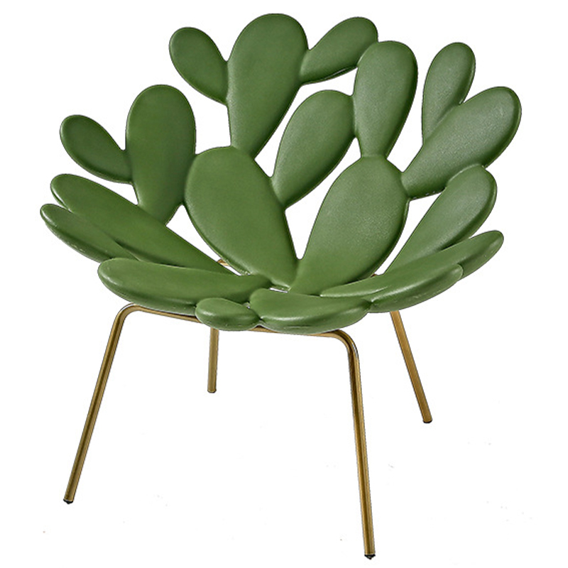 Кресло Filicudi Armchair Зеленый Зеленый Латунь Кресло Filicudi Armchair Зеленый Зеленый Латунь в Костроме | Loft Concept