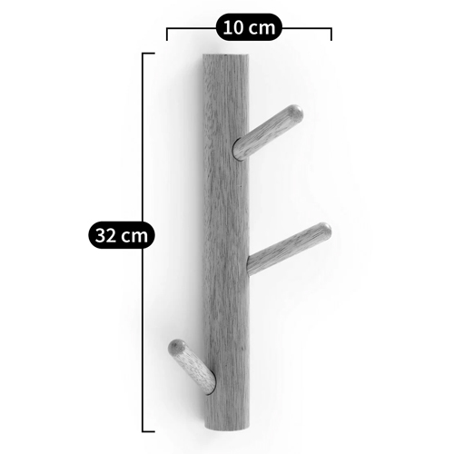 Деревянная настенная вешалка Branch Wood Hanger в Костроме