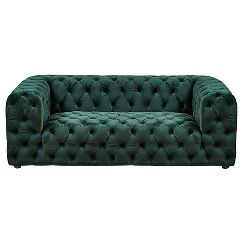 Диван Green Soho Tufted Sofa Зеленый Зеленый Диван Green Soho Tufted Sofa Зеленый Зеленый в Костроме | Loft Concept