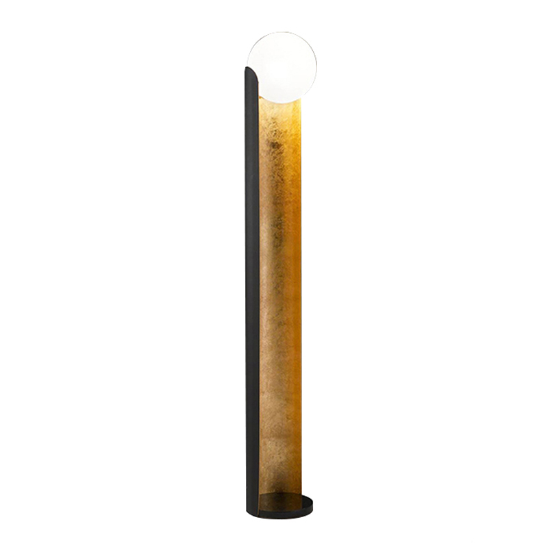 Торшер Alta Floor Lamp Золотой Черный Белый Торшер Alta Floor Lamp Золотой Черный Белый в Костроме | Loft Concept