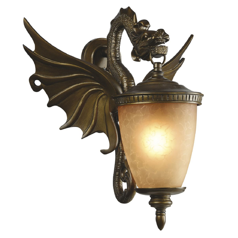 Золотисто-коричневый уличный светильник с фигурой дракона ANIMAL LANTERN Коричневый Прозрачный Желтый Золотисто-коричневый уличный светильник с фигурой дракона ANIMAL LANTERN Коричневый Прозрачный Желтый в Костроме | Loft Concept