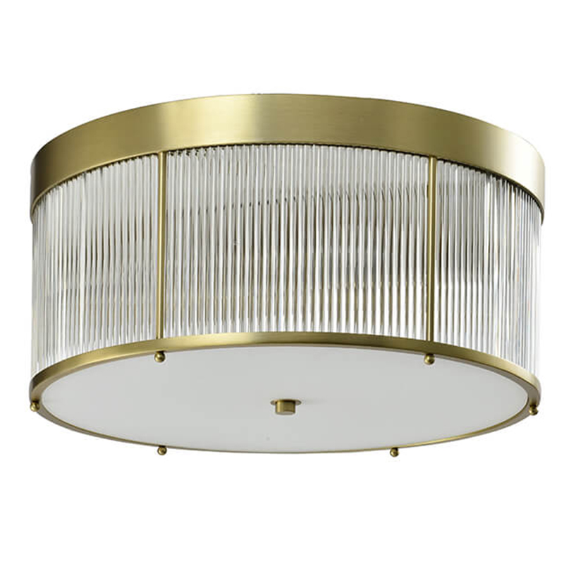 Потолочный светильник Caleb Brass Ceiling Lamp Латунь Прозрачный (Transparent) Потолочный светильник Caleb Brass Ceiling Lamp Латунь Прозрачный (Transparent) в Костроме | Loft Concept
