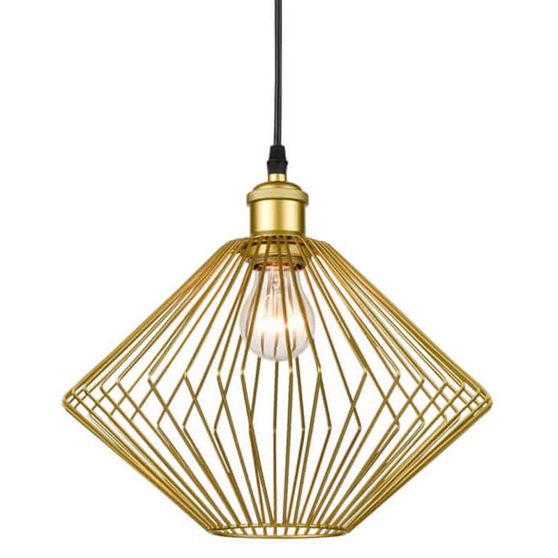 Подвесной светильник Loft Wire Cage gold Золотой Черный Подвесной светильник Loft Wire Cage gold Золотой Черный в Костроме | Loft Concept