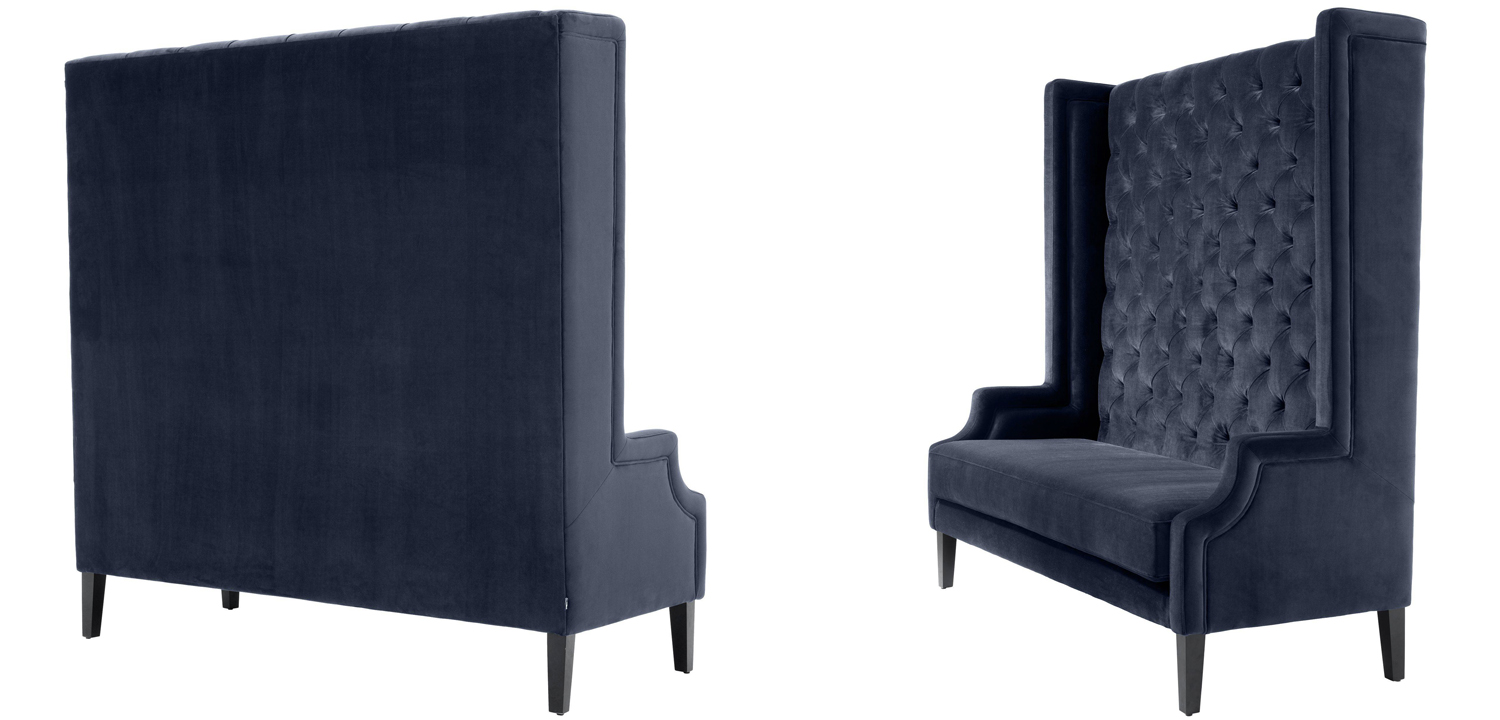 Диван Eichholtz Sofa Spectator midnight blue - фото №1