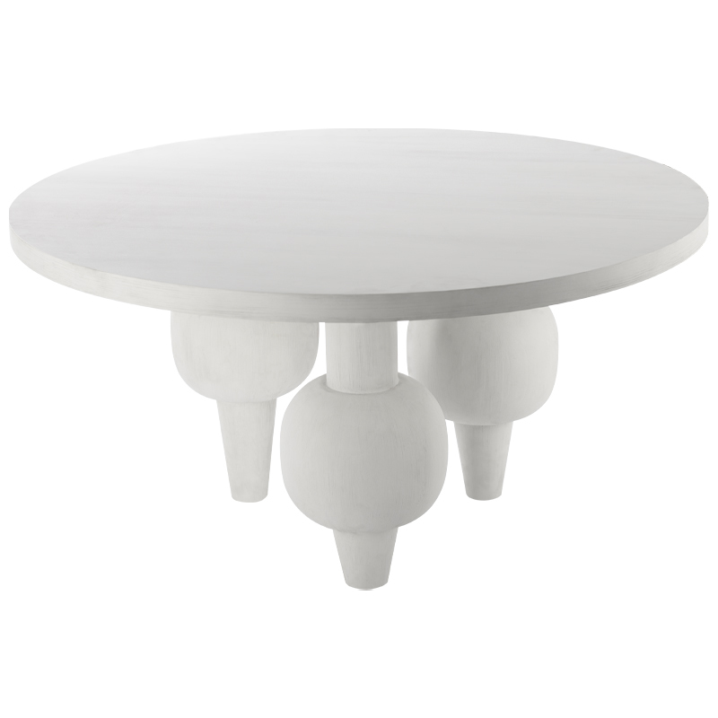 Обеденный стол Rondel Dinner Table Белый Обеденный стол Rondel Dinner Table Белый в Костроме | Loft Concept