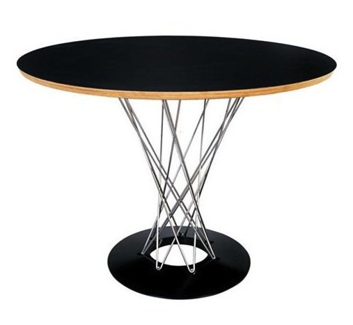 Стол Noguchi Cyclone Белый Черный Стол Noguchi Cyclone Белый Черный в Костроме | Loft Concept